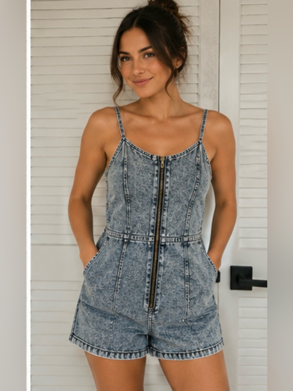 🖤 Project/Rebel Denim Obsessed Romper – Size XL